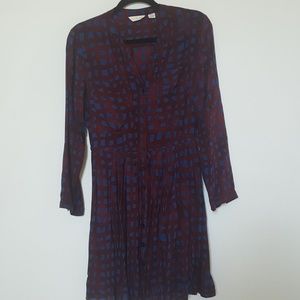 11.1 Tylho blockprint plaid shirtdress